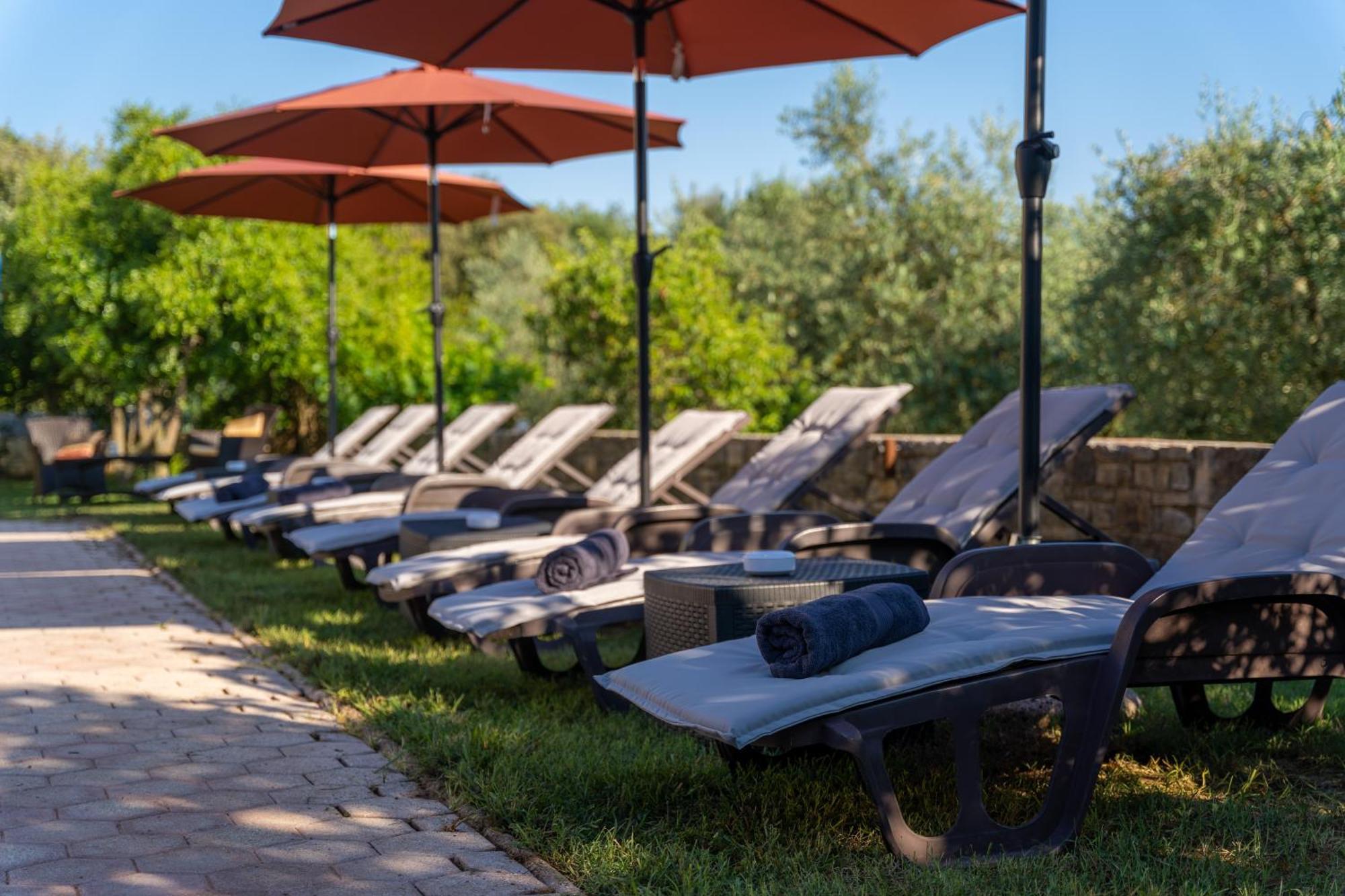 Guesthouse "Barboska" - Big Outdoor Swimming Pool & Private Tennis Court Vodnjan Bagian luar foto